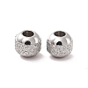 Non-Tarnish Textured 304 Stainless Steel Beads X-STAS-P306-01A-P-2