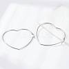 Tarnish Resistant 201 Stainless Steel Hoop Earrings EJEW-A052-11B-3