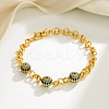 Brass Rolo Chains Bracelets LS-BJEW-B145-04G-1