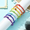7Pcs 7 Style Natural & Synthetic Mixed Gemstone & Glass Seed Beaded Stretch Bracelets Set BJEW-JB09659-5