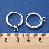201 Stainless Steel Huggie Hoop Earring Findings STAS-P283-01Z-S-3
