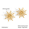 304 Stainless Steel Sun Stud Earrings LS-HU6679-1-2