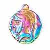 Ion Plating(IP) 304 Stainless Steel Pendants STAS-C049-26M-2