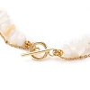 Chip Natural Shell Double Layer Necklaces NJEW-JN03191-3