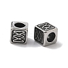 Retro 316 Surgical Stainless Steel European Style Beads STAS-L307-15AS-02-2