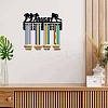 Sports Theme Iron Medal Hanger Holder Display Wall Rack ODIS-WH0055-234-6