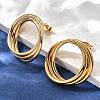 201 Stainless Steel Stud Earrings LS-EJEW-Q026-01G-1