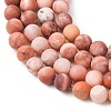 Natural Pink Aventurine Beads Strands LS-G-G716-01-6mm-6
