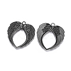 Tibetan Style Alloy Wing Large Pendants LS-TIBEP-S100-B-NR-2