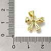 Rack Plating Brass Micro Pave Cubic Zirconia Charms KK-G500-14A-G-3