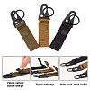 6Pcs 3 Colors Zinc Alloy Outdoor Carabiners Hanger Buckle Hook TOOL-FH0001-21-2