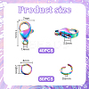 304 Stainless Steel Lobster Claw Clasps with Open Jump Rings STAS-PH0005-99A-2