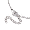 Crystal Stone Cage Pendant Necklaces NJEW-JN04756-04-4