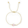 Elegant Golden Edge Glass Link Bracelets for Girlfriend and Family KK2420-5-1