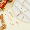 6Pcs 2 Colors Brass Micro Pave Cubic Zirconia Pendants KK-HS0015-17-5