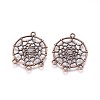 Tibetan Style Alloy Chandelier Components Links TIBE-A30127-R-NR-2