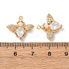 Brass Micro Pave Cubic Zirconia Pendants KK-A284-14G-03-3