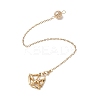 Stainless Steel Braided Chain Macrame Pouch Empty Stone Holder Dowsing Pendulums PALLOY-JF02737-3