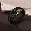 Imitation Leather Cord Multi-strand Bracelets for Men PW-WGD2A27-03-2