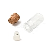 Halloween Glass Wishing Bottle Pendants IFIN-P041-02P-01-2