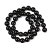1 Strand Natural Black Onyx Beads Strands G-YW0002-57A-1