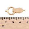 Brass Fold Over Clasps KK-L223-015G-3