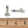 Brass Micro Pave Cubic Zirconia Peg Bails Charms KK-D324-26P-2
