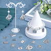 60Pcs 5 Styles Tibetan Style Alloy Pendants for Teachers' Day TIBEP-SC0003-05-4