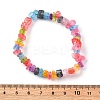 Unisex Synthetic Crackle Quartz Chips Beads Stretch Bracelets BJEW-S143-18-1-10