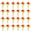 24Pcs Cross with Heart Alloy Enamel Lapel Pin Backs for Backpack Clothes JEWB-FG0001-59G-6