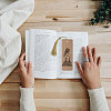 DIY Blank Rectangle ID Name Card Bookmarks with Tassel Making Kit AJEW-GL0002-47-4