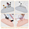 2Pcs 2 Colors Silicone Storage Bag for Cosmetics AJEW-HY0001-62-5