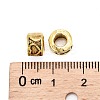 Tibetan Style Alloy Column European Bead Enamel Settings TIBEB-5087-AG-LF-3