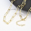 Unisex Brass Cable Chains Necklaces CHC-D025-02G-3