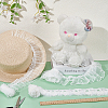 3 Yards 3 Styles  Polyester Pleated Lace Ribbons OCOR-ME0001-24-4