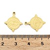 Ion Plating(IP) 316L Surgical Stainless Steel Pendants STAS-D029-31G-3