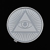 Eye of Providence/All-seeing Eye DIY Silicone Statue Mold LS-AJEW-D052-02-5