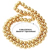 Electroplate Non-magnetic Synthetic Hematite Beads Strands G-YW0002-22C-1
