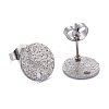 Non-Tarnish 304 Stainless Steel Stud Earring Findings STAS-Z021-B-01P-2