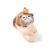 Resin Otter Sitting in Stump Figurines Ornament DJEW-E015-02D-2