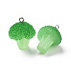 Opaque Resin Vegetables Pendants RESI-H144-01-1