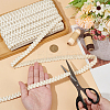 15 Yards Imitation Leather Braided Lace Ribbon WL-WH0003-02F-3
