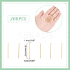 200Pcs 304 Stainless Steel Flat Head Pins STAS-UN0058-92A-G-3