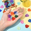 360Pcs 11 Colors Autumn Theme Transparent Frosted Acrylic Pendants MACR-YW0004-03-5