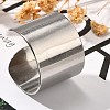 316 Surgical Stainless Steel Open Cuff Rings RJEW-F170-01P-04-1