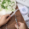 Polyester Flower Lace Ribbon OCOR-WH0097-21-3