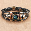 12 Constellations PU Leather Multi-strand Bracelets WGFD09F-05-1