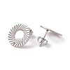Non-Tarnish 201 Stainless Steel Stud Earring Findings LS-STAS-G266-07P-2