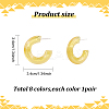 ANATTASOUL 8 Pairs 8 Colors Acrylic Arch Stud Earrings EJEW-AN0003-38-7