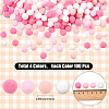 400Pcs 4 Colors Polyester Pom Pom Balls DIY-SC0031-37B-2